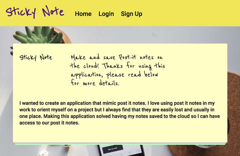 Sticky Note